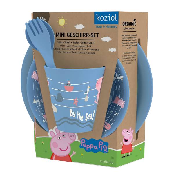 Set da colazione Waves Peppa Pig Polipropilene - Blu
