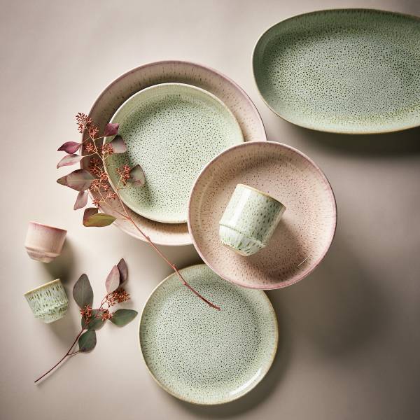 Set di 6 tazze TAVIRA Grès - Rosa opaco