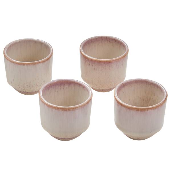 Set di 6 tazze TAVIRA Grès - Rosa opaco
