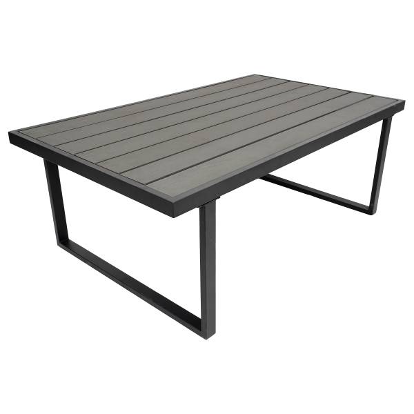 Loungeset Minto 6-teilig Eisen / Webstoff - Grau / Anthrazit