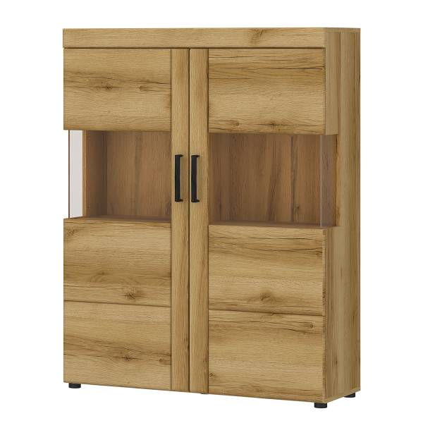 Set di 4 mobili Buscan - Vetrina Effetto rovere - Apertura a sinistra