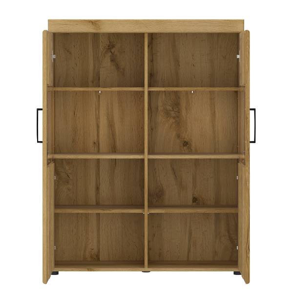 Set di 4 mobili Buscan - Vetrina Effetto rovere - Apertura a sinistra