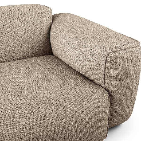 3-Sitzer Sofa HUDSON Webstoff Amaris: Beige