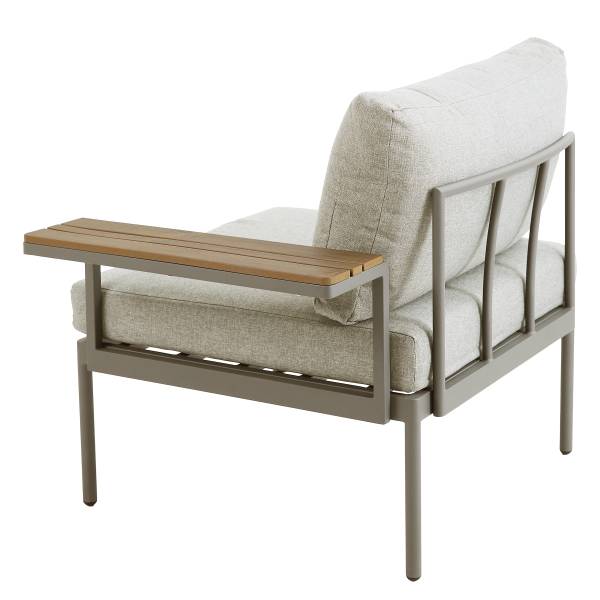 Ensemble de jardin Laventa - 3 éléments Acier/ oléfine - Beige
