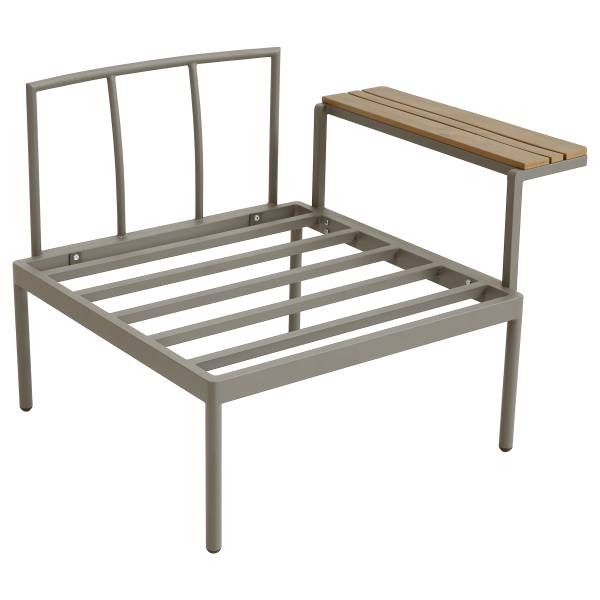 Ensemble de jardin Laventa - 3 éléments Acier/ oléfine - Beige