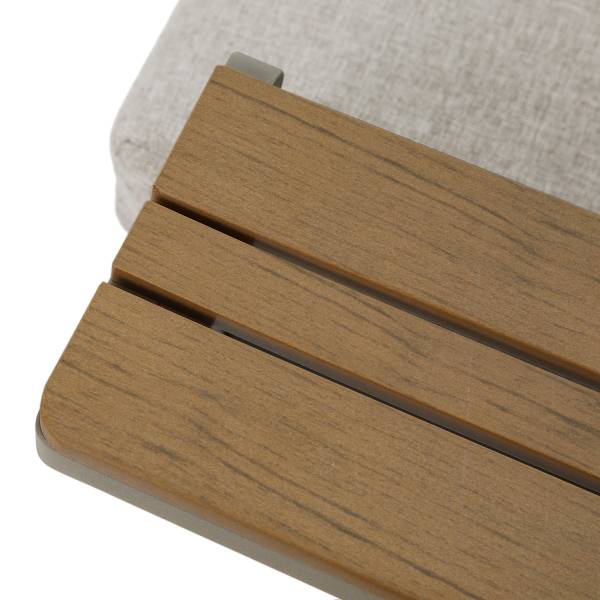 Ensemble de jardin Laventa - 3 éléments Acier/ oléfine - Beige
