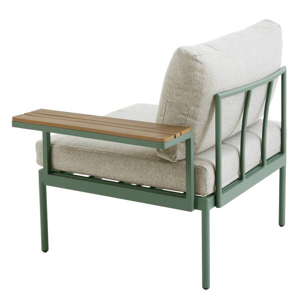 Modulares Loungeset Laventa 3-teilig Stahl / Olefin - Grün