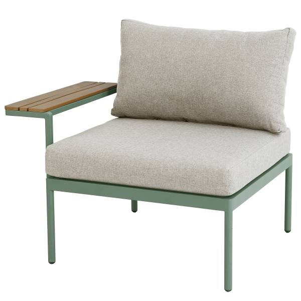 Modulares Loungeset Laventa 3-teilig Stahl / Olefin - Grün
