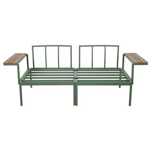 Modulares Loungeset Laventa 3-teilig Stahl / Olefin - Grün