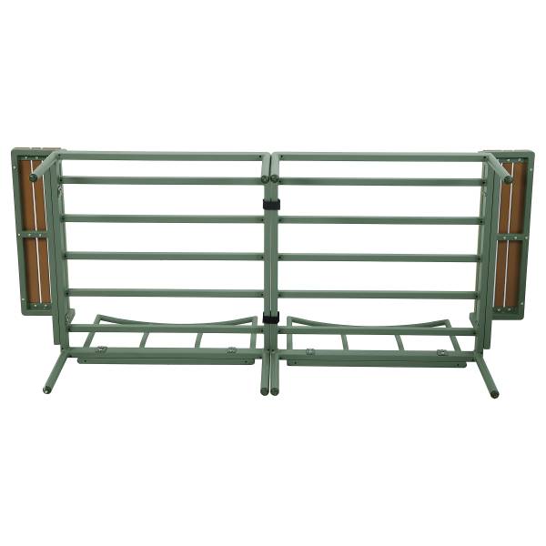 Modulares Loungeset Laventa 3-teilig Stahl / Olefin - Grün