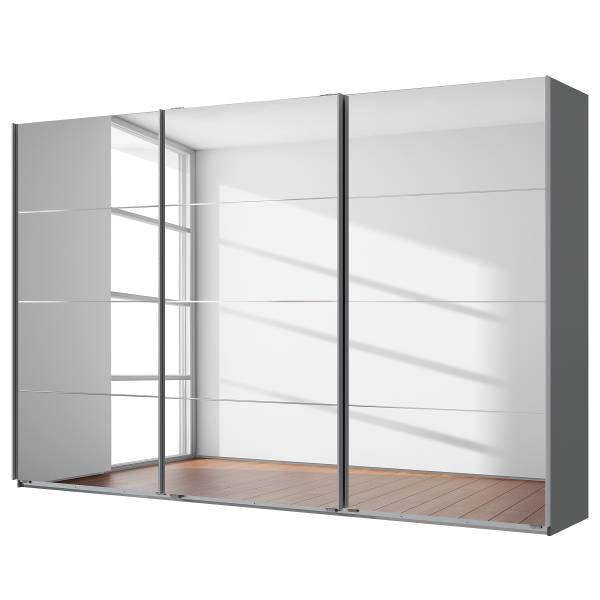 Schwebetürenschrank England Typ B Graphit - 313 x 208 cm