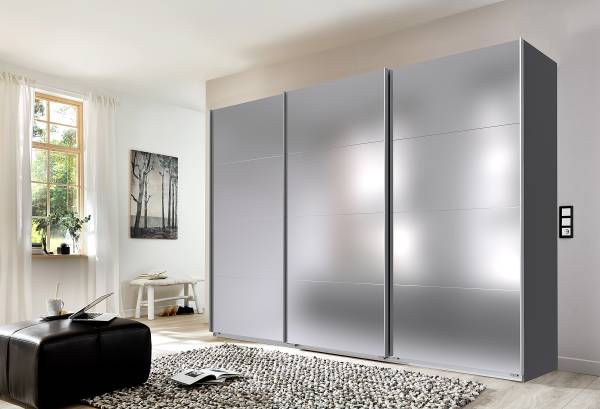 Schwebetürenschrank England Typ B Graphit - 313 x 208 cm