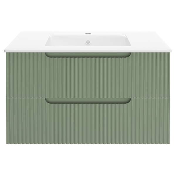 Set di 3 mobili COLORIA B ovale Verde oliva