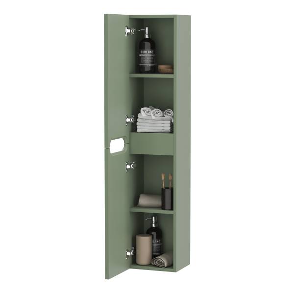 Salle de bain COLORIA ronde B - 3 élém. Vert olive