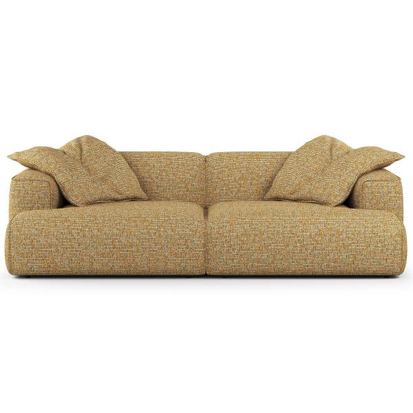 XXL-bank HUDSON chenille Enne: honing geel