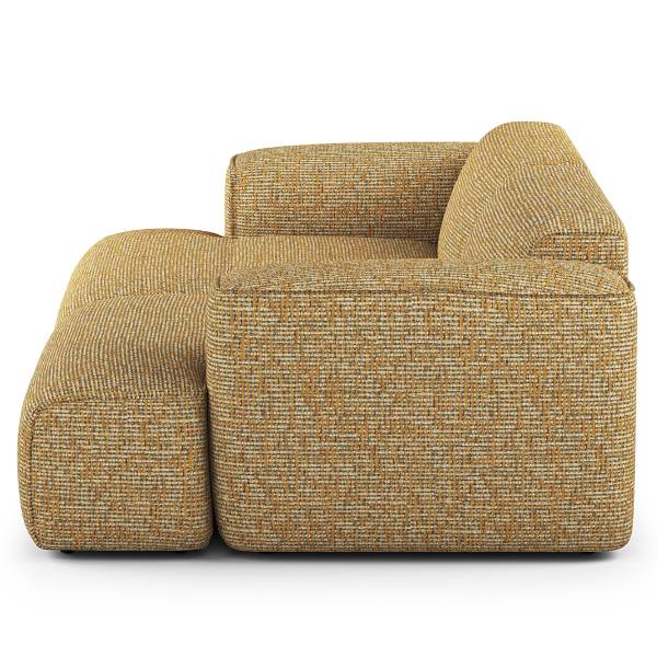XXL-bank HUDSON chenille Enne: honing geel
