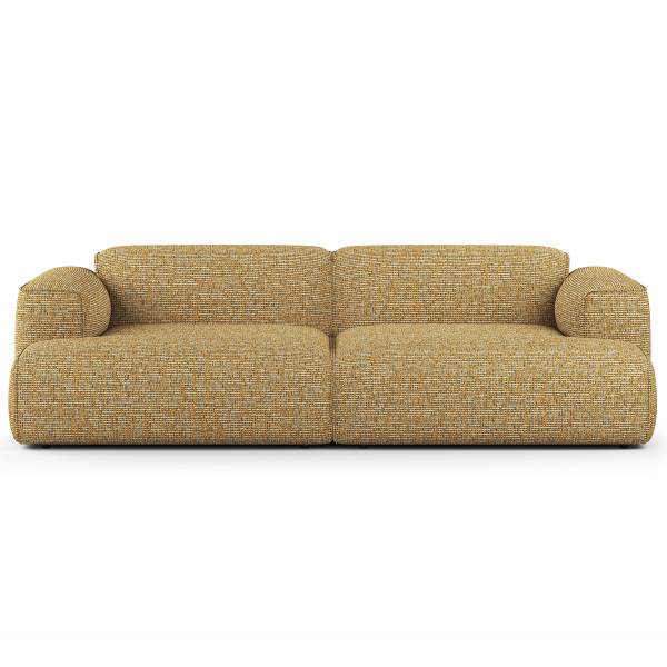 XXL-bank HUDSON chenille Enne: honing geel