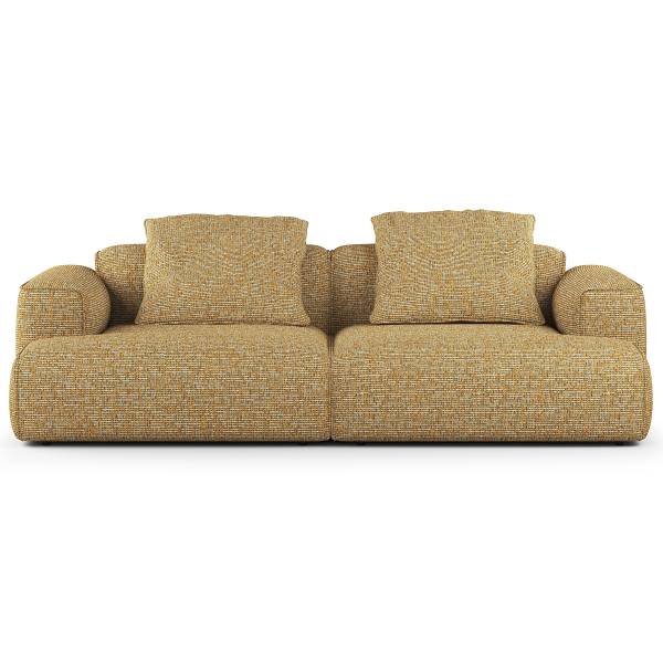 XXL-bank HUDSON chenille Enne: honing geel