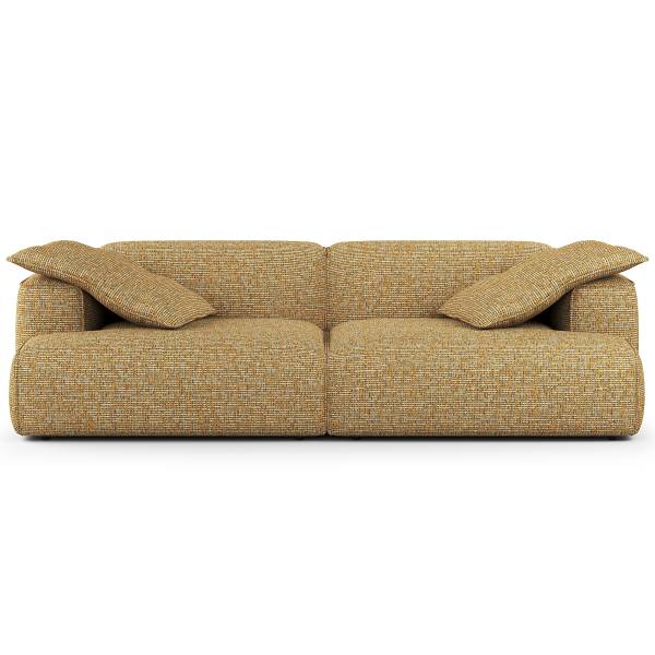 XXL-bank HUDSON chenille Enne: honing geel