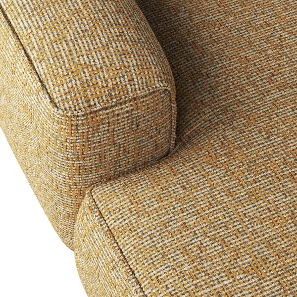 XXL-bank HUDSON chenille Enne: honing geel