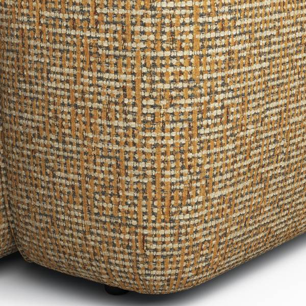 XXL-bank HUDSON chenille Enne: honing geel