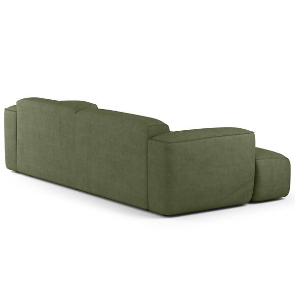 Big-Sofa HUDSON Cordstoff Snor: Grün