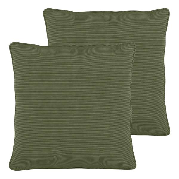 Big-Sofa HUDSON Cordstoff Snor: Grün