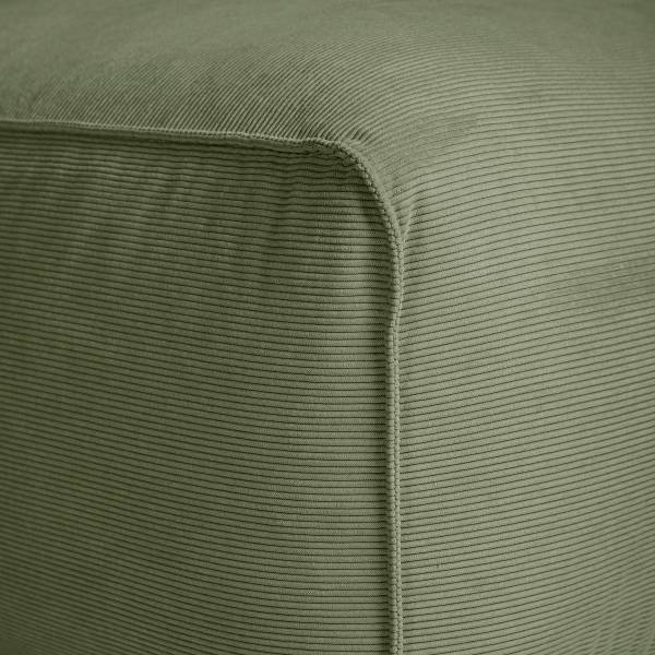 Big-Sofa HUDSON Cordstoff Snor: Grün