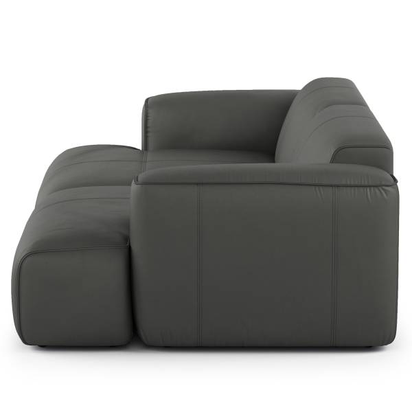 Big-Sofa HUDSON Echtleder Neka: Grau