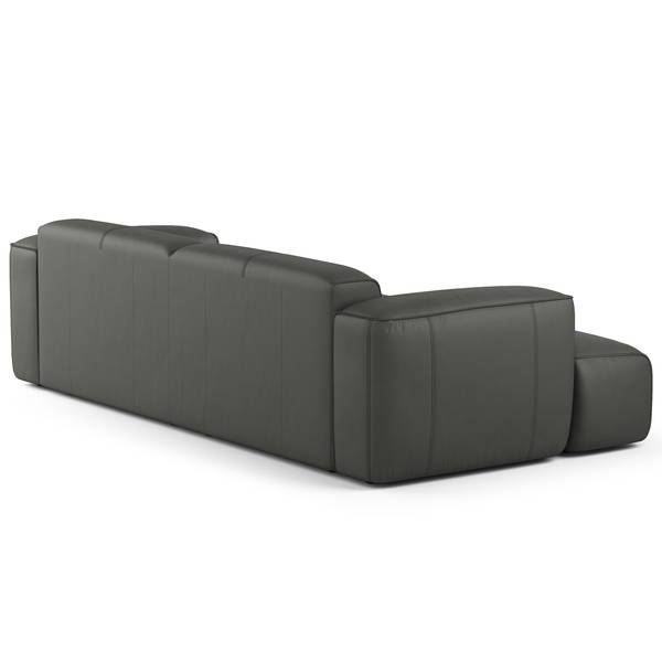 Big-Sofa HUDSON Echtleder Neka: Grau