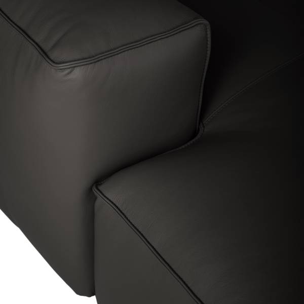 Big-Sofa HUDSON Echtleder Neka: Grau