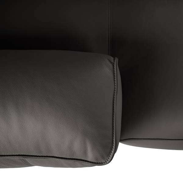 Big-Sofa HUDSON Echtleder Neka: Grau
