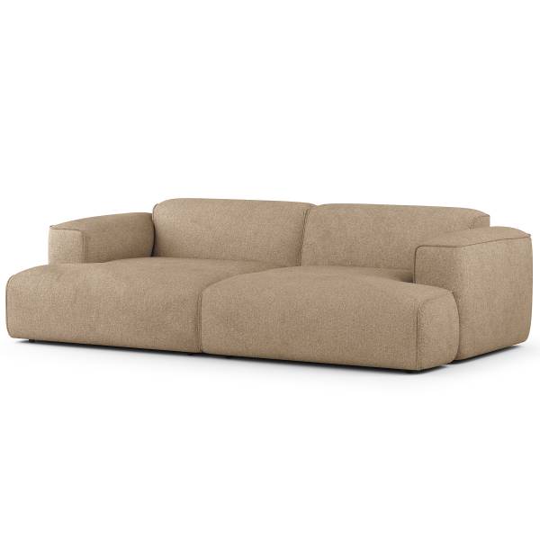 Big-Sofa HUDSON Bouclé Stoff Helay: Beige