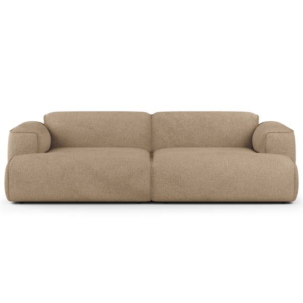 Big-Sofa HUDSON Bouclé Stoff Helay: Beige