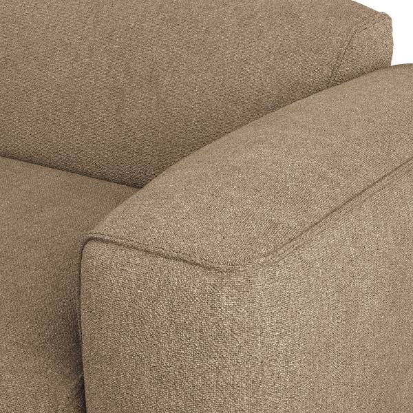 Big-Sofa HUDSON Bouclé Stoff Helay: Beige