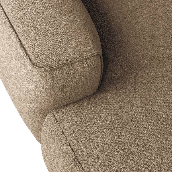 Big-Sofa HUDSON Bouclé Stoff Helay: Beige