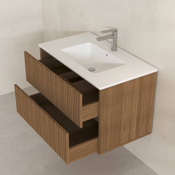 Waschtisch NORDIVA Typ A Braun - Holzwerkstoff - 80 x 50 x 45 cm