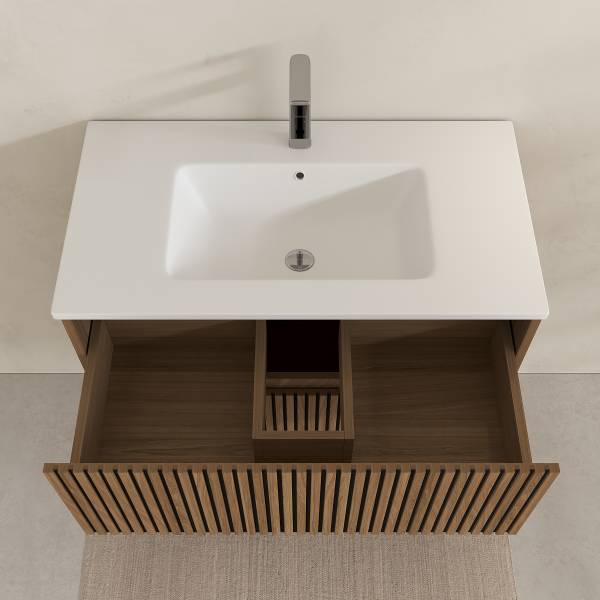 Waschtisch NORDIVA Typ A Braun - Holzwerkstoff - 80 x 50 x 45 cm