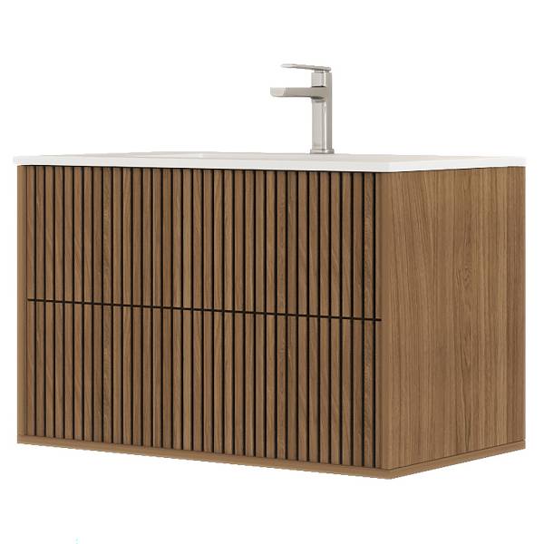 Waschtisch NORDIVA Typ A Braun - Holzwerkstoff - 80 x 50 x 45 cm