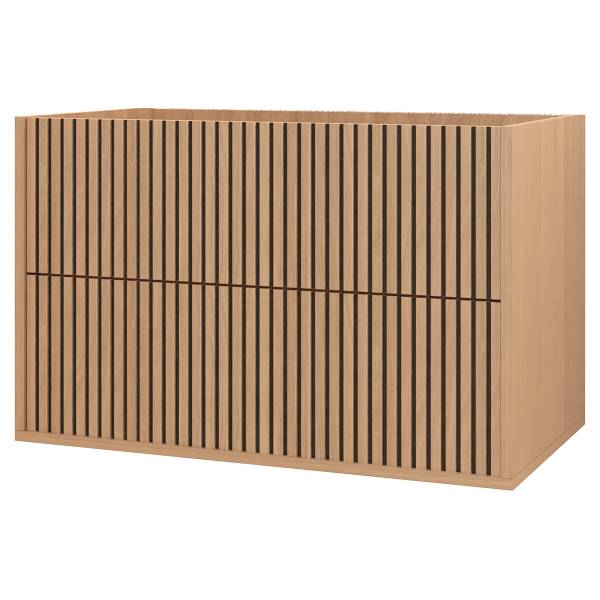 Set con specchio NORDIVA B Ovale Senza lavabo - Marrone