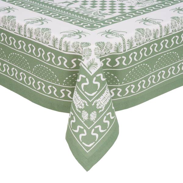 Tovaglia MONTEVERDE Cotone - Verde - 250 x 160 cm