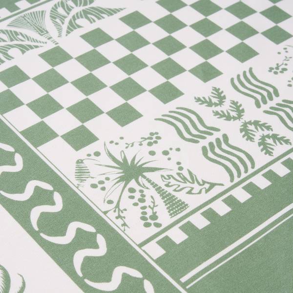 Tovaglia MONTEVERDE Cotone - Verde - 250 x 160 cm