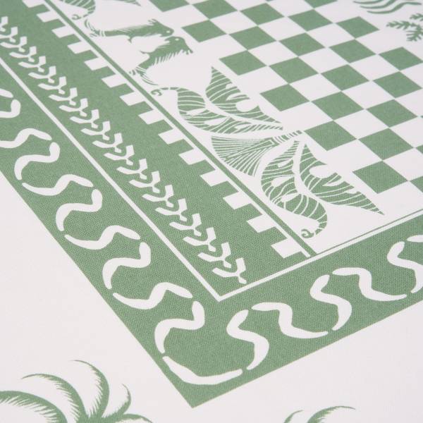 Tovaglia MONTEVERDE Cotone - Verde - 250 x 160 cm