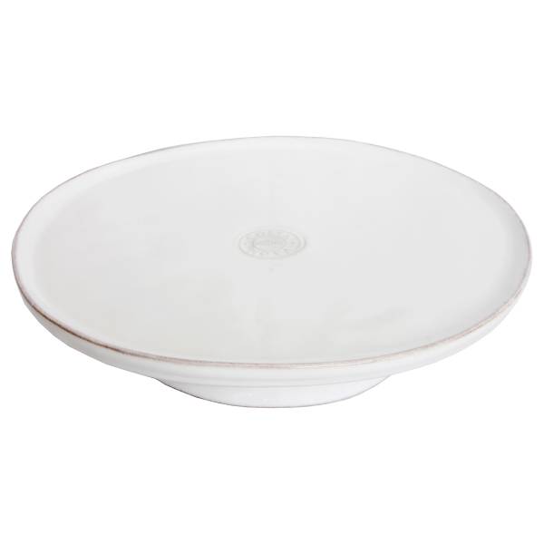 Tortenplatte Nova Steinzeug - Weiß - Weiß