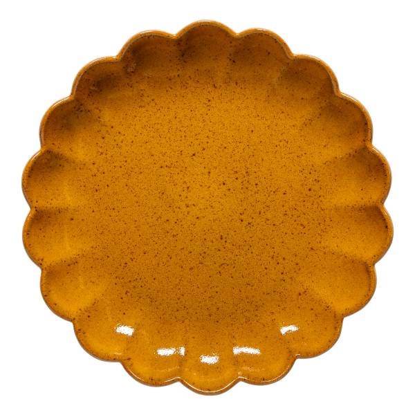 Speiseteller Marrakesh 6er-Set Steinzeug - Orange - Durchmesser: 22 cm