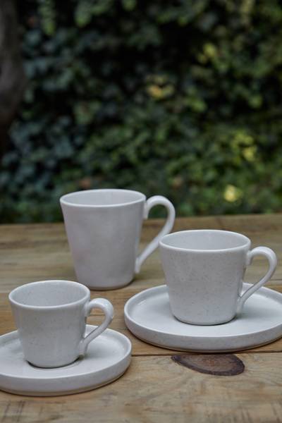 Espressotasse Lagoa 12-teilig Steinzeug - Beige