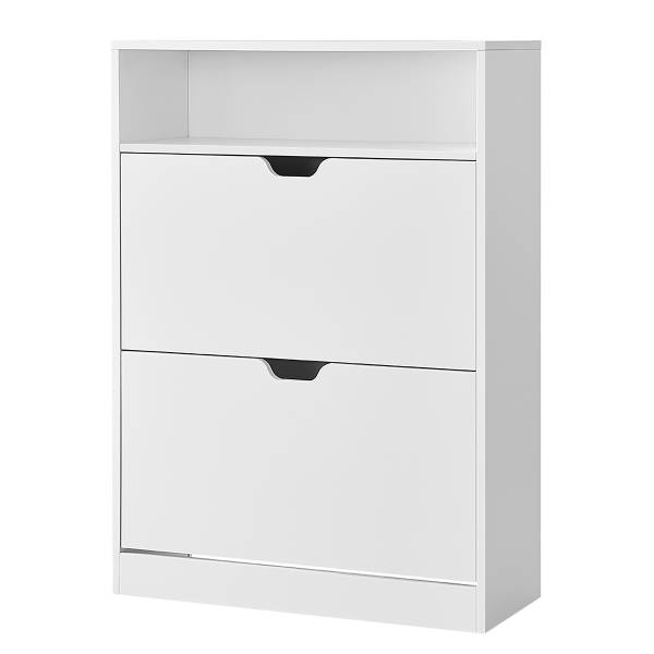 Schoenenkast met kiepdeur Tiassa type B wit