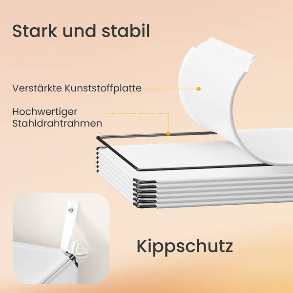 Steckregal Kerpur Weiß - 8er Set