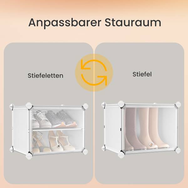 Steckregal Kerpur Weiß - 8er Set