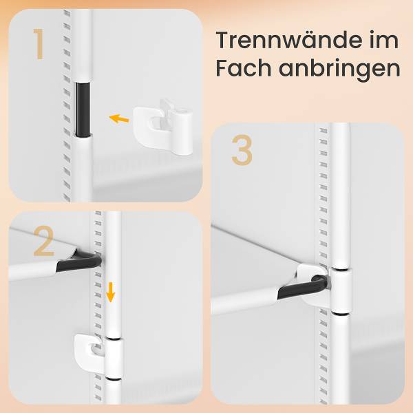 Steckregal Kerpur Weiß - 8er Set